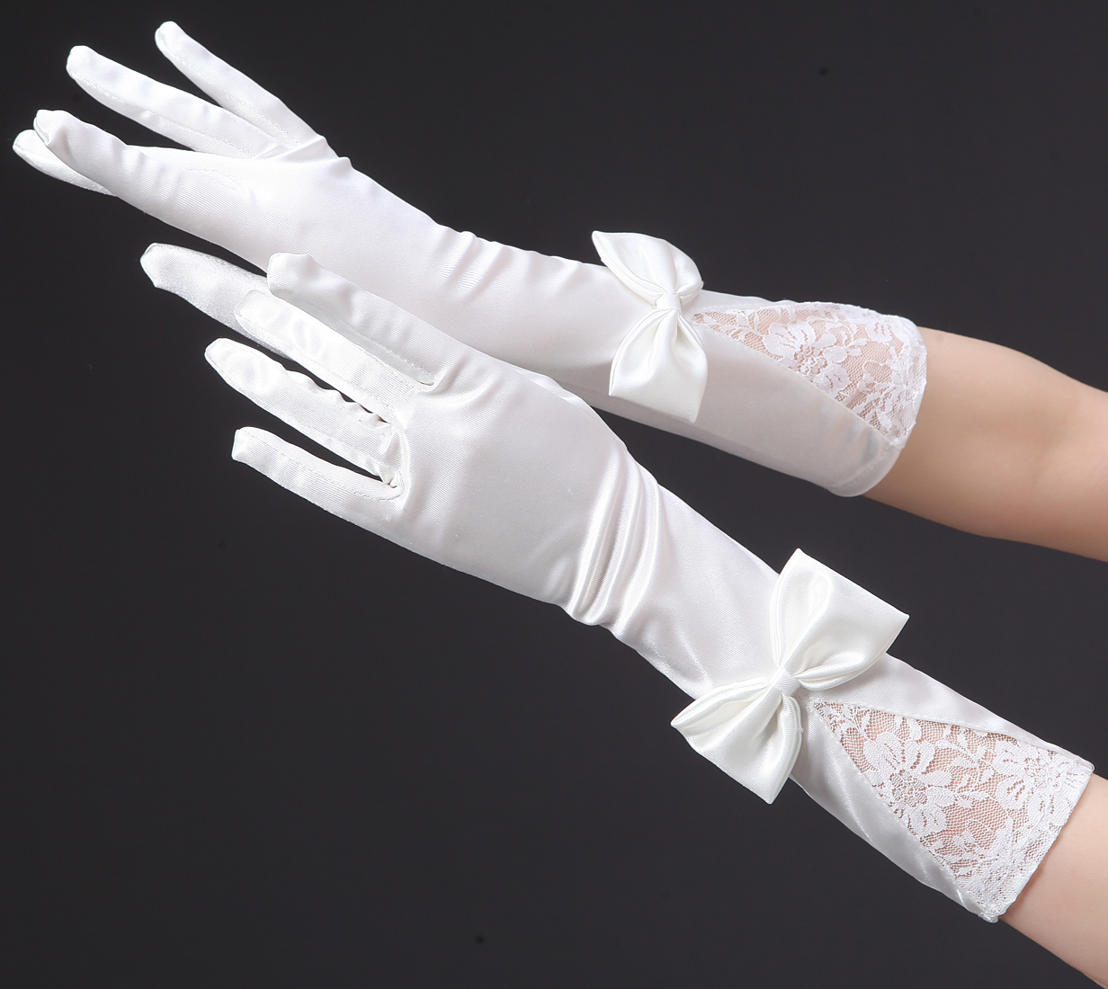 Ivory Color Gloves Finger Bow Wedding Bridal Gloves Party Gloves Free Shipping On Luulla 7156